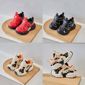 Balenciaga randonnée randonnée ronde-orteil cordon bas-haut chaussures pour enfants-4160