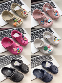 Crocs classique clog simple mode classique confortable petite étoile enfants trou chaussures-4196