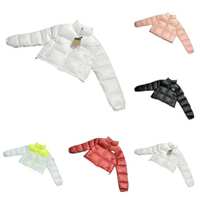 LE NORD FACE Nuptse couture lettre broderie stand col pain court manches longues veste-4268  