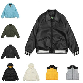 Corteiz Pebble finition matelassé satin doublé manches longues isolé veste en bas-4328  