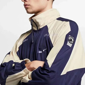 Cav vide x Nike joint stand col fermeture éclaire veste-4335  