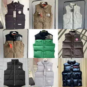 Le North Face Gucci Canada Goose logo à fermeture éclaire - brodé lettres gilet-4389  