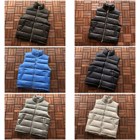 Dior fermeture à glissière stand col quilté design gilet-4391  