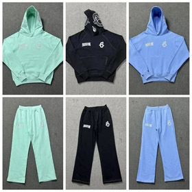 SIXPM Lettre Imprimer Hoodie et Sweatpants Set-4403  