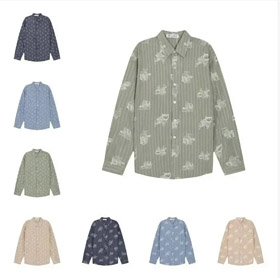 Dior chemise à manches longues bouton-bas-4424  