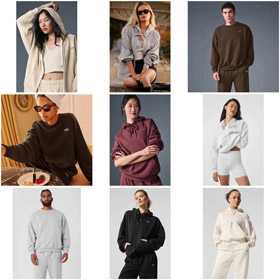 ALO nouveau sweatshirt cou rond respirant coton chinois-4468  