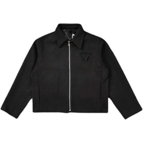 RADIUM Couleur solide Loose Fit col modéré veste à manches longues-4776  