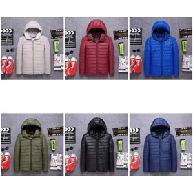 EMPORIO ARMANI Couleur pleine étouffée chaude veste de coton à manches longues-4860  