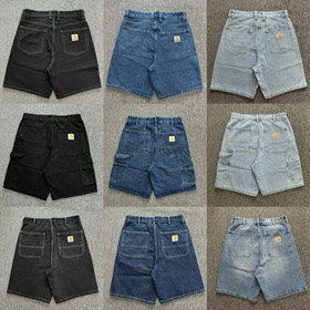 Shorts en denim lavé Carhartt-4919  