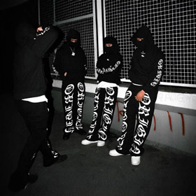 Chrome Cœurs CH Lettre Imprimer Mode Loose Hooded Set-4938  