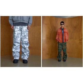 FAR ARCHIVE camouflage cargo pantalon avec grandes poches-4970  
