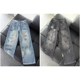 Chrome Hearts CH Nouveau Jeans peint à la main-5007  