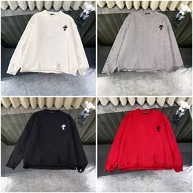 Chrome Hearts CH nouveau pull en tricot déchiré-5010  