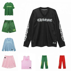 Chrome Hearts CH imprimé chemise à manches longues, shorts, et gilet sport set-5077  