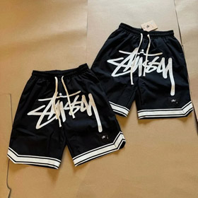 Shorts de plage brodés Stussy avec bande de taille tissée-5090  