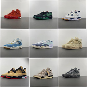 Invaincu x Jordan Air Jordan 4 Mid-Top Retro Chaussures de basket-5103  