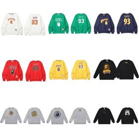 Un BATHING APE BAPE Lettre en relief cou de l'équipage Pullover Sweatshirt-5146  