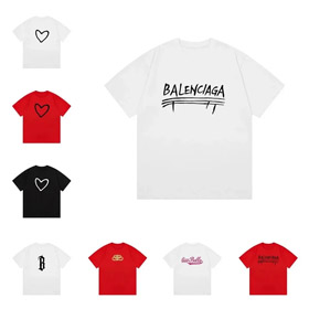 Balenciaga nouveau T-shirt à manches courtes imprimé à col rond-5176  