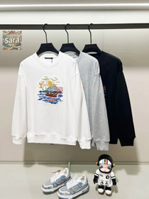 Louis Vuitton LV Loewe nouveau polyvalent pur coton crew cou sweatshirt-5211  