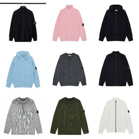 Pull en cardigan Stone Island, veste à manches longues tricotée couleur solide-5228  