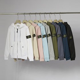 Stone Island Sweatshirt à capuchon zip-up-5239  