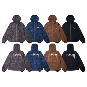 Stussy nouvelle veste casual à capuchon coupe-vent imprimée lettre-5274  