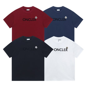 Moncler nouvelle arrivée imprimée lettre logo brodé T-shirt à manches courtes lâche-5310  