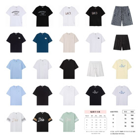 Dior nouvelle collection casual lâche manches courtes T-shirt avec brodé lettre print-5318  