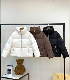 Prada nouvelle veste en bas à fermeture éclairée minimaliste à coupe lâche-5358  