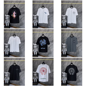 Chrome Hearts CH nouveau T-shirt à manches courtes brodé-5426  