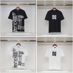 Alexander McQueen lettre-impression cou équipage manches courtes décontracté T-shirt-5435  