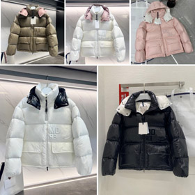 Moncler veste courte avec capuchon amovible et puce NFC-5442  