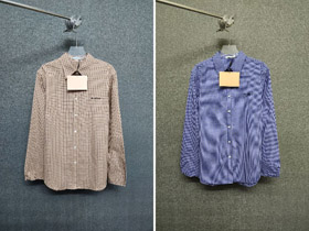 Miu Miu chemise à carreaux avec des lettres brodées-5457  