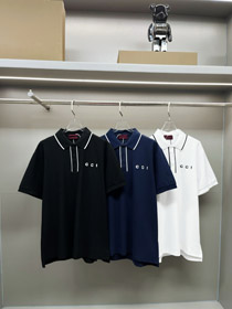 Gucci pique coton respirant et polyvalent à manches courtes T-shirt-5461  