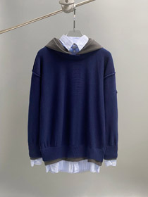 Balenciaga nouveau faux trois pièces laine tricot pull-5493  