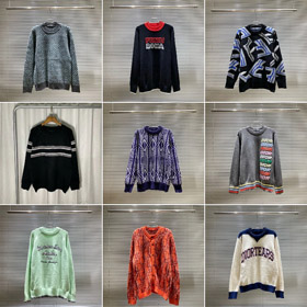 Dior Fendi nouveau Pull à col crew en laine tricotée-5545  