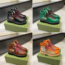 Le visage du nord x Gucci imprimé en relief bottes à cheville-5590  