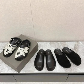 RICK OWENS/RO Megalace fermé-orteil pantoufles-5597  