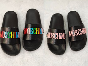 Pantoufles antidérapantes colorées Moschino-5664  