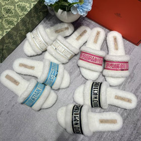 Dior brodé cisailleur plate-forme mules-5687  