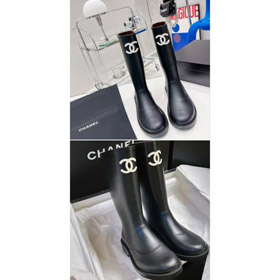 Chanel extérieur imperméable hautes bottes de pluie-5693  