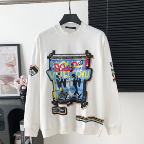 Louis Vuitton LV nouveau sweatshirt à manches longues en tissu de terry à thème musicien-5699  