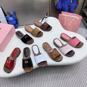 Miu Miu nouvelle semelle en bois bloc talons sandales-5707  