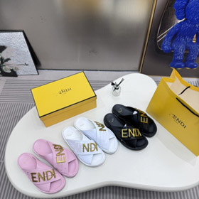 Fendi nouvelle lettre en métal embellie sandales plateforme-5709  