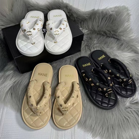 Chanel nouveau style tanga quilté plateforme tongs-5714  