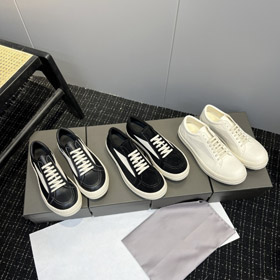 Rick Owens plateforme noir et blanc lace-up chaussures bas-top-5716  