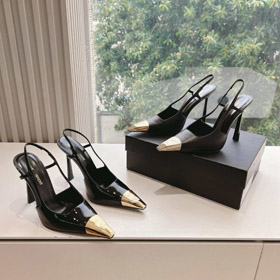 Yves Saint Laurent YSL pointed-toe slip-on slingback talons stiletto-5724  