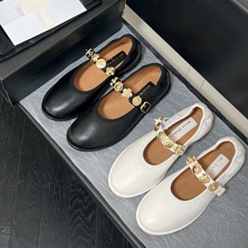 Chanel nouveau style vintage pompes à talons bas-5733  