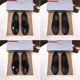 Prada minimaliste cuir véritable chaussures d'affaires polyvalentes-5745  
