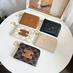 Céline en cuir véritable luxe à fermeture éclairée monnaie sac-5775  